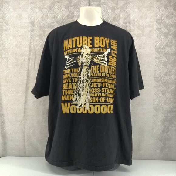 WWE Other - WWE Ric Flair Nature Boy Shirt Mens 4XL Black Stylin‎ Profilin Wrestling Tee
